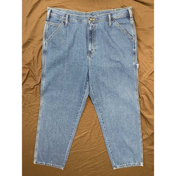 RW Rugged Wear 30209 Carpenter Jeans 42x34 Light Wash Work NWT - Picture 7 of 10